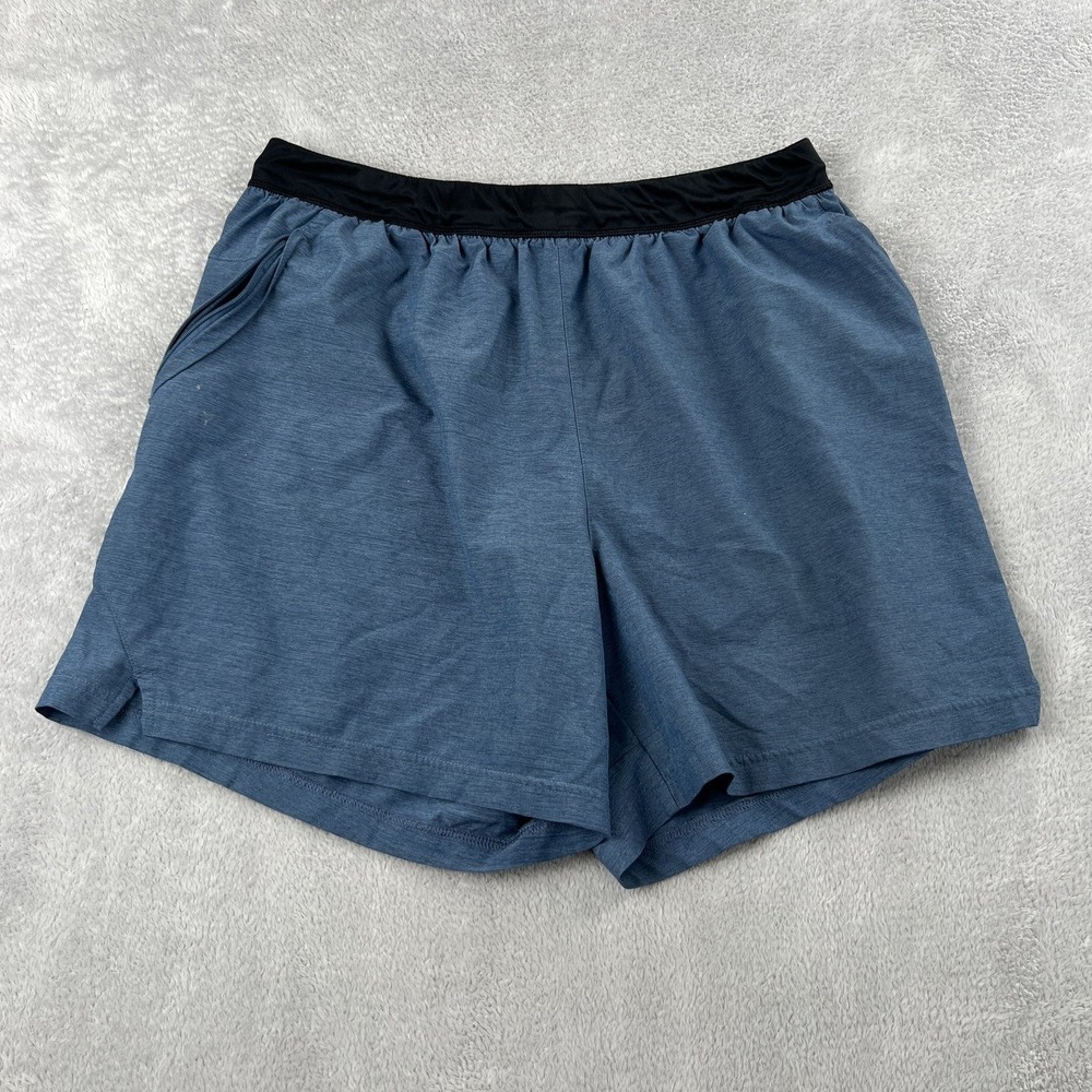 Adidas Aeroready Zipper Pocket Athletic Shorts XL Blue Men Gym Running Sport